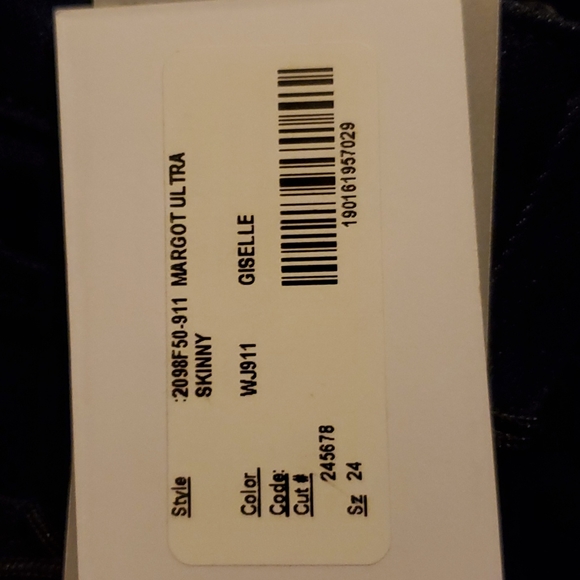 Paige * Skinny High Rise Jeans Blue size 24 - Picture 5 of 6